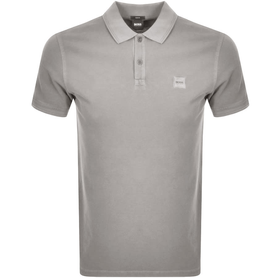 Alternative Image for ProductBOSS Prime Short Sleeved Polo T Shirt Grey1